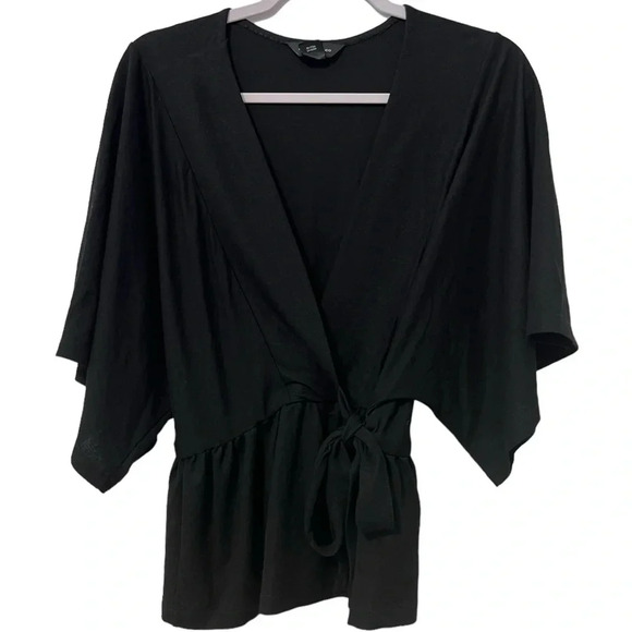 Club Monaco Tops - Club Monaco Women’s Medium Shimmer Black Jadyn Blouse